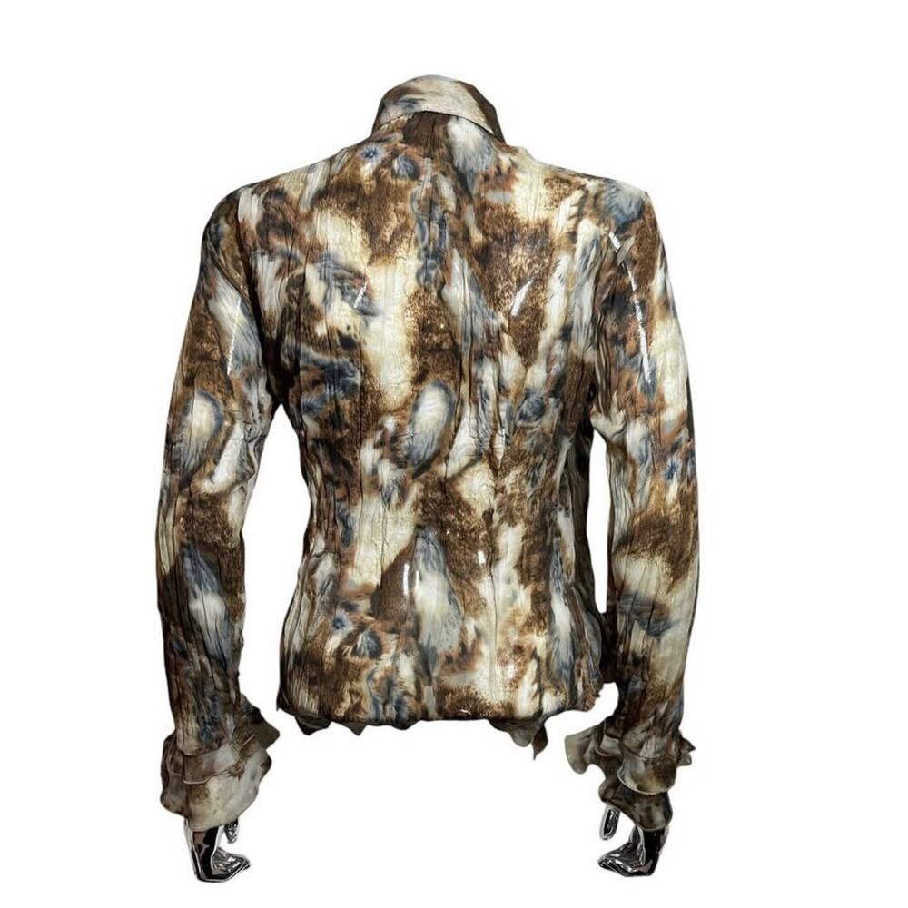 Brown Multicolor Y2K Top - Picture 3 of 3